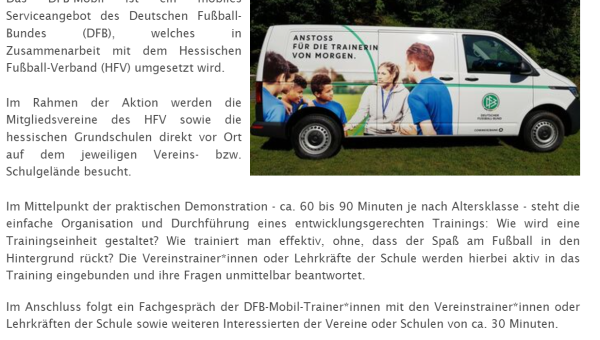 DFB-Mobil beim TSV Kalkobes